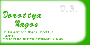 dorottya magos business card